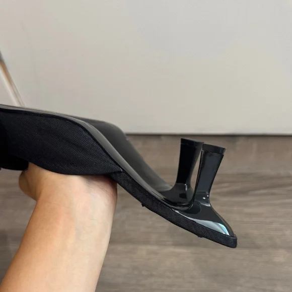 Steve Madden Black Bow Mules - Picture 5 of 8